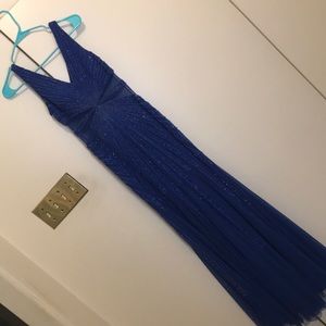 Adrianna Papell beaded evening gown